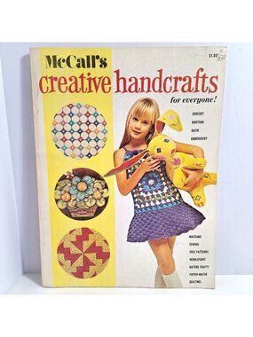McCalls Creative Handcrafts 1972 Vol 4 Crochet Knitting Vintage Patterns